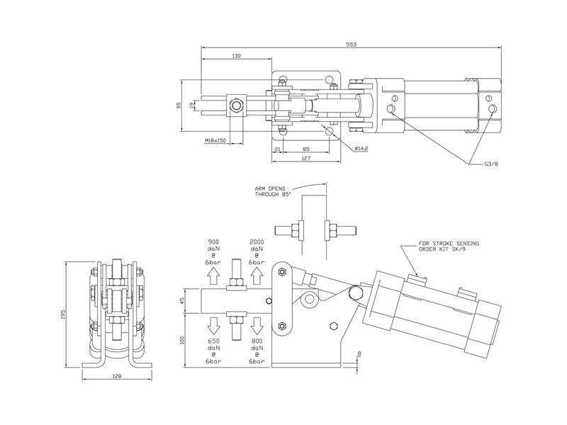 Type 2 Vertical Clamps Vertical Pneumatic Toggle Clamps Pneumatic